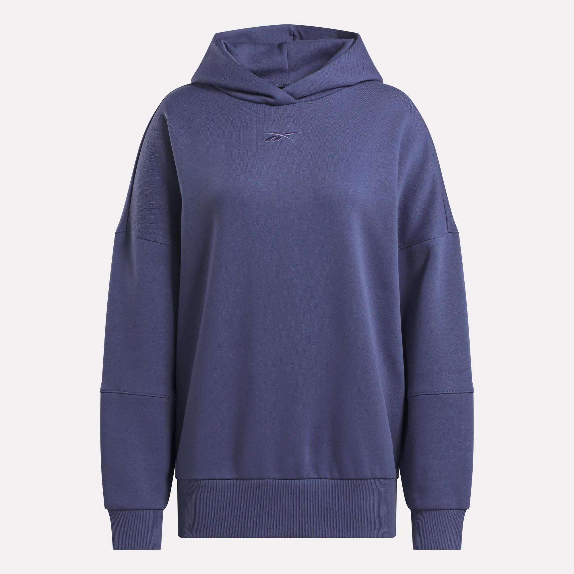 トップス Reebok atmos KEBOZ SWEAT HOODIE NAVY Reebok Men's Active Fleece Hoodie with Kangaroo Pocket, Up