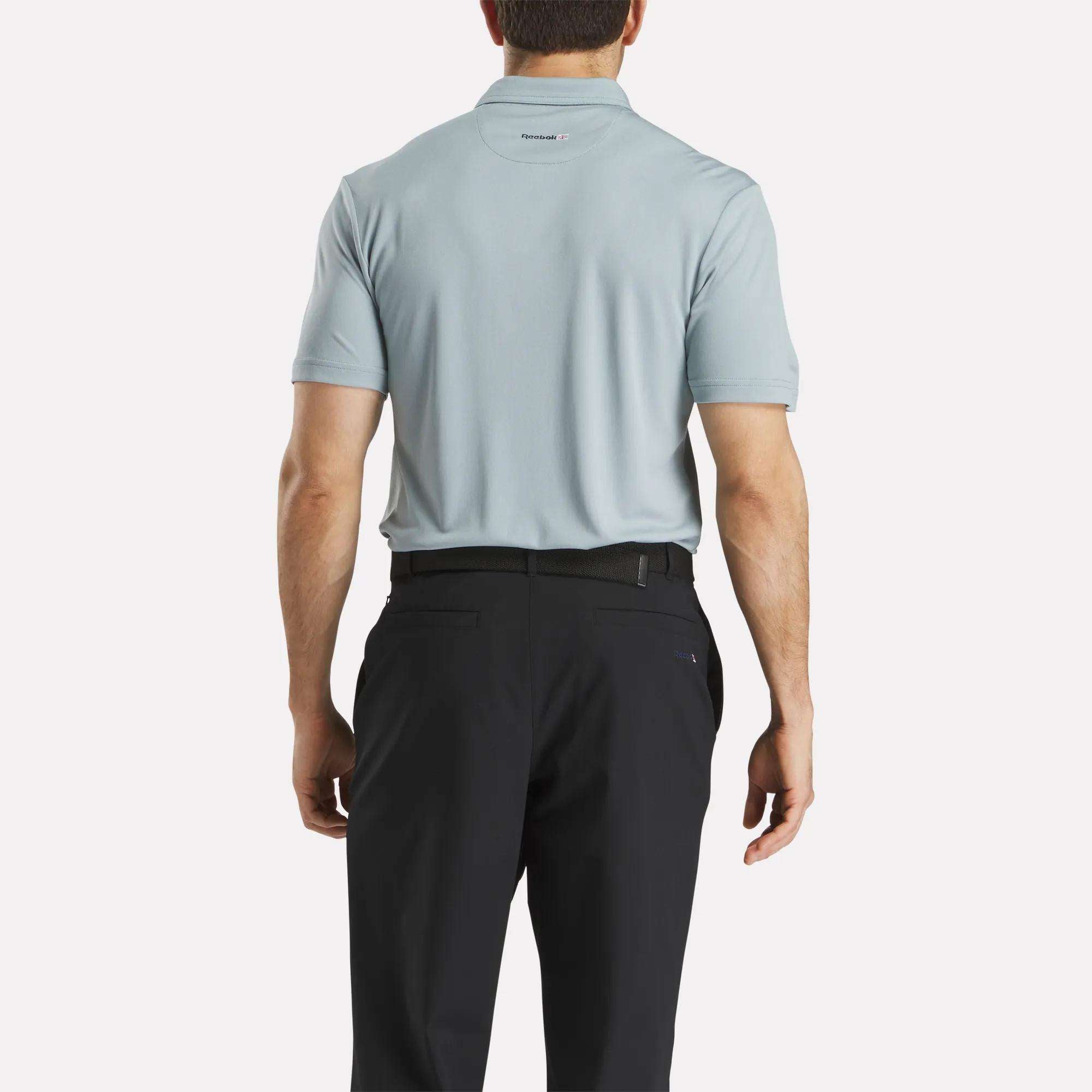 Short Sleeve Oxford Knit Pique Polo Shirt - Reebok