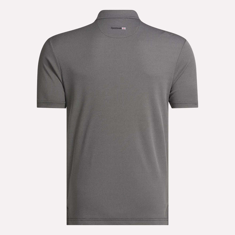 Men's Short Sleeve Oxford Knit Pique Polo Shirt