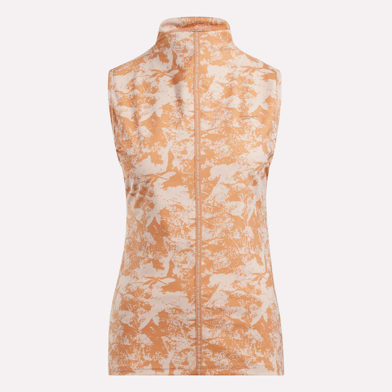Women's Sleeveless Mock Neck Golf Top - Vector Abstract Print