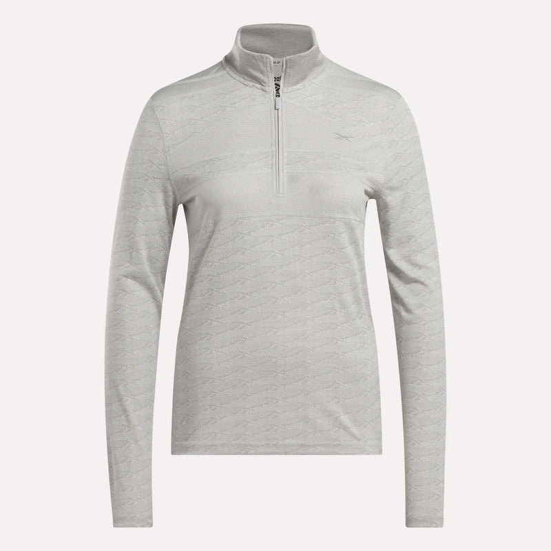 Women's Long Sleeve Engineered Vector Jacquard 1/4 Zip Golf Pullover Top