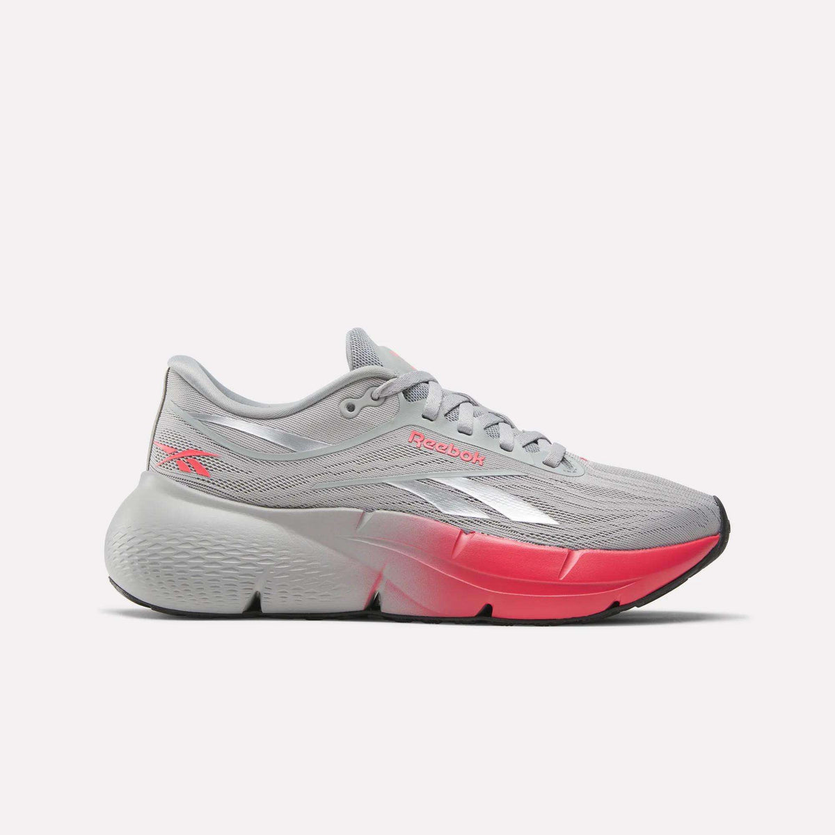 Reebok Men’s Gray and Pink Athletic Shoes Men main image 3