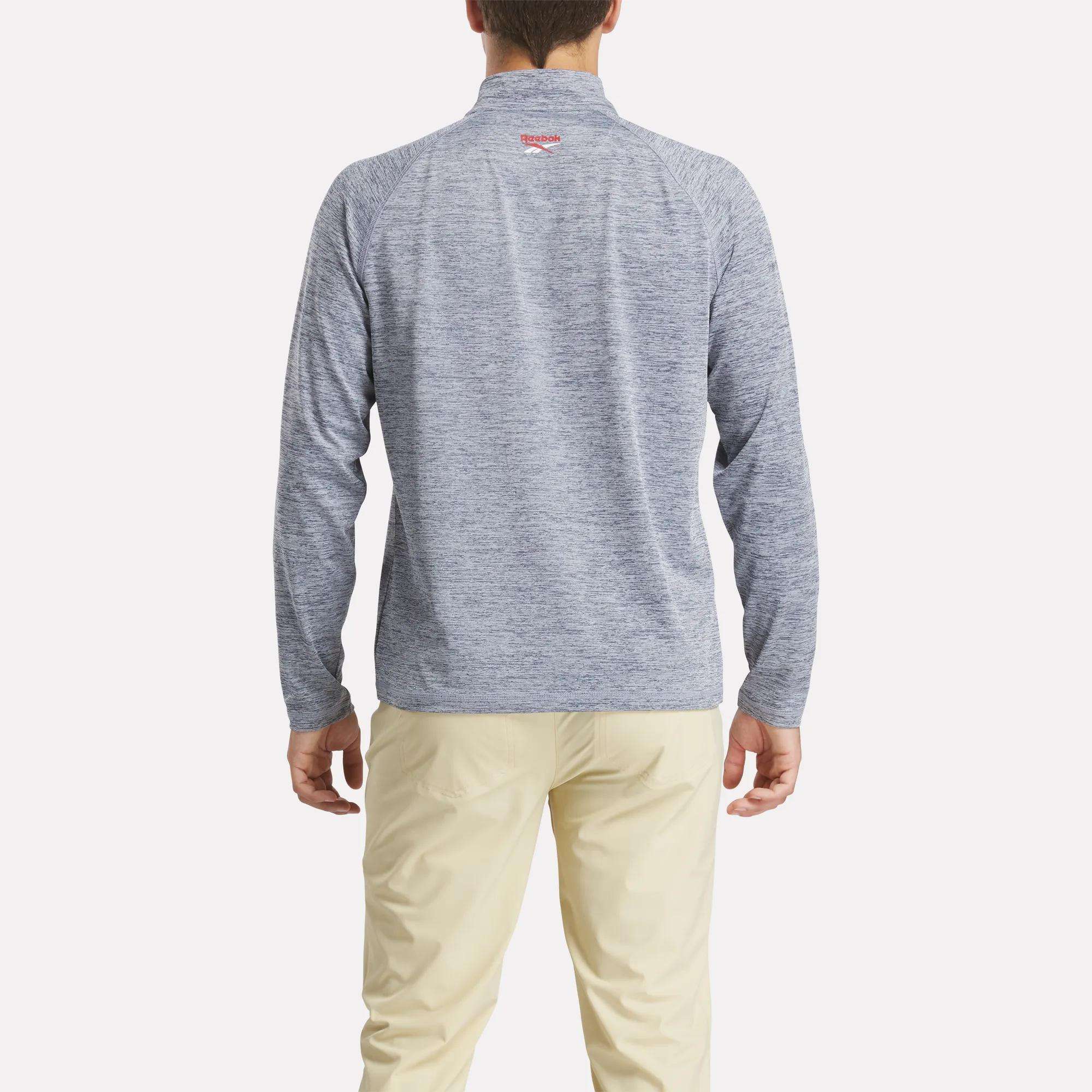 Men's Cationic Wicking Quarter-Zip Sweatshirt - Reebok