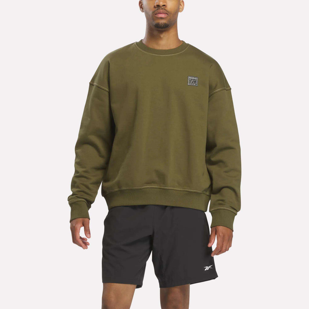 Men's Patch Logo Crewneck Sweatshirt - Reebok