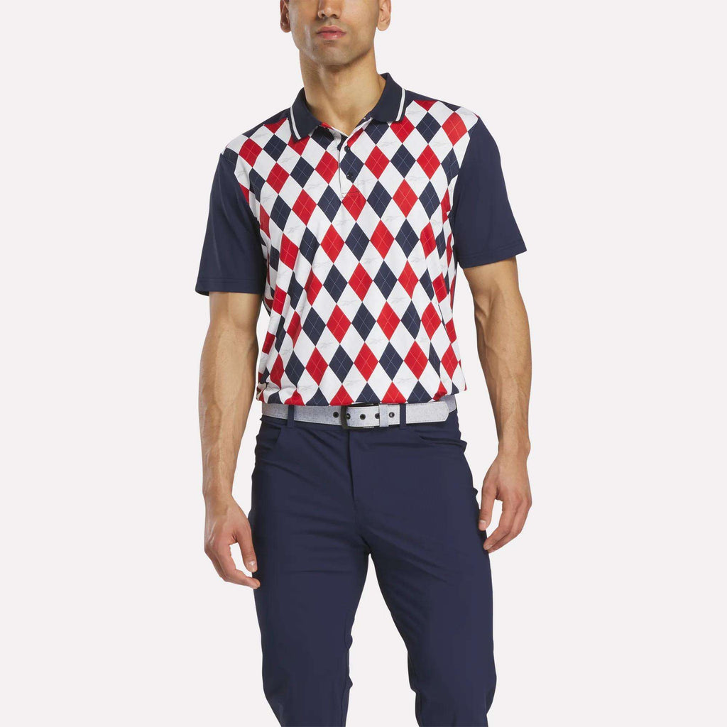 Vector Argyle Print Polo - Reebok