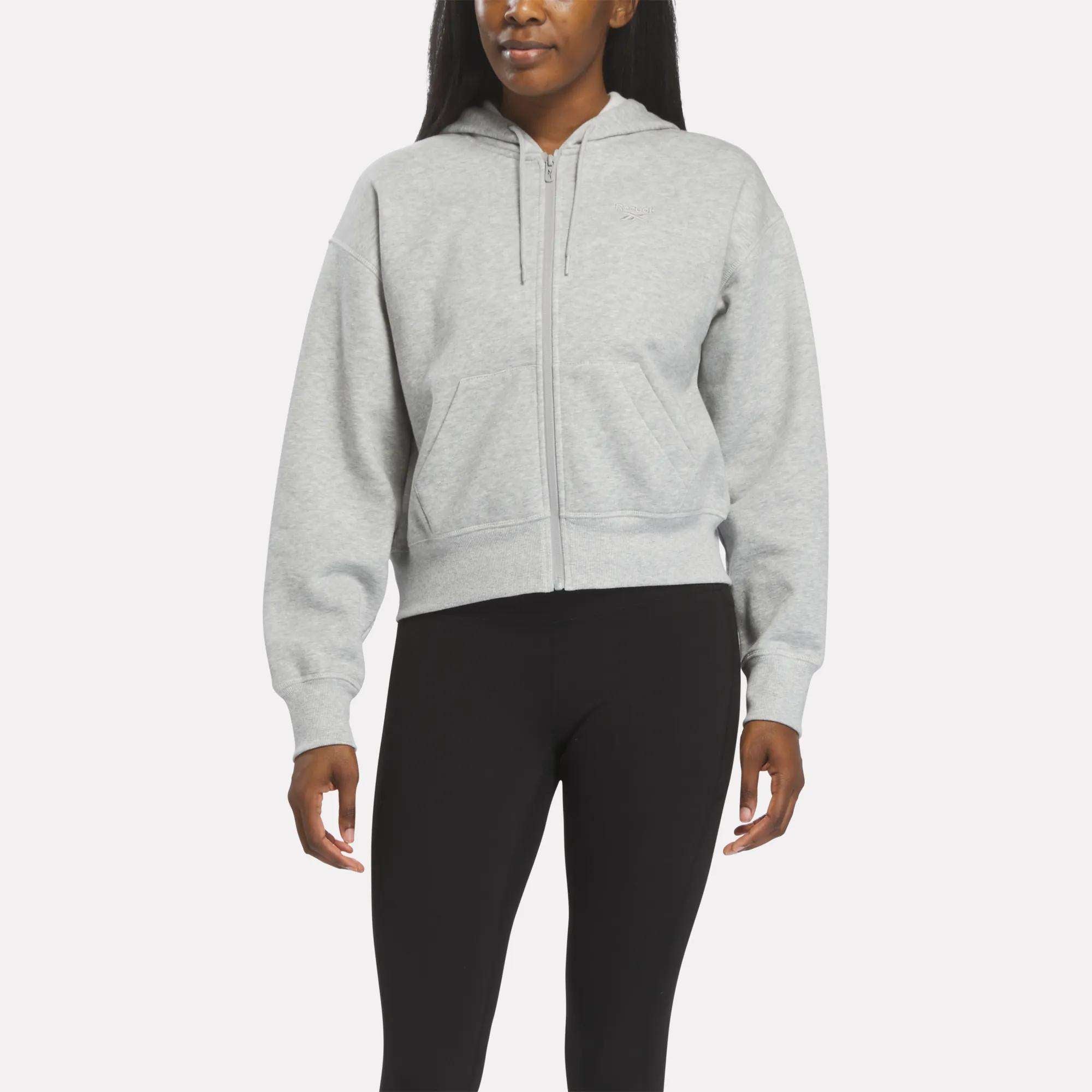 03-04 マンチェスター・シティ　Reebok トレーニング　スウェットトップ Women's Cropped Full-Zip Hoodie - Reebok