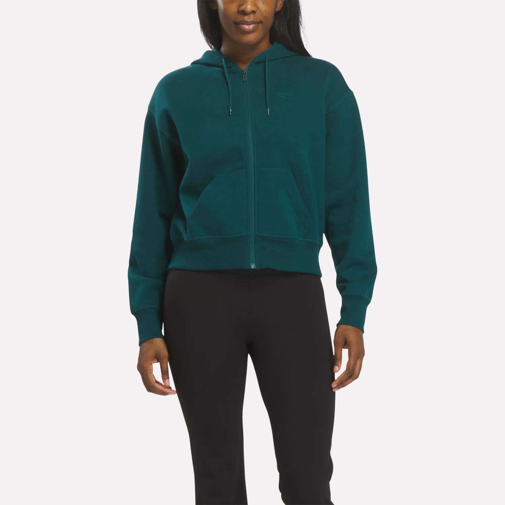 Women's Cropped Full-Zip Hoodie - Reebok