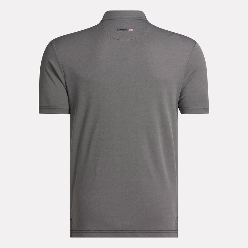 Men's Short Sleeve Oxford Knit Pique Polo Shirt