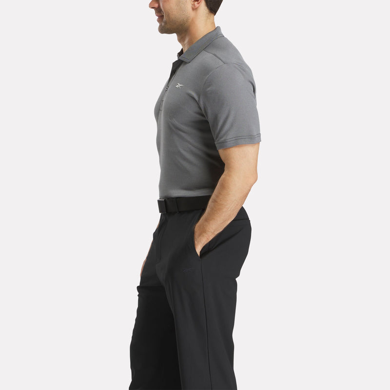 Men's Short Sleeve Oxford Knit Pique Polo Shirt