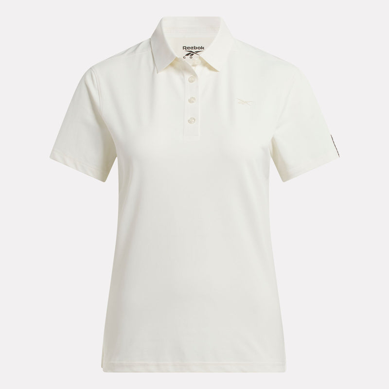 Women's Short Sleeve Stretch Pique Placket Polo Shirt