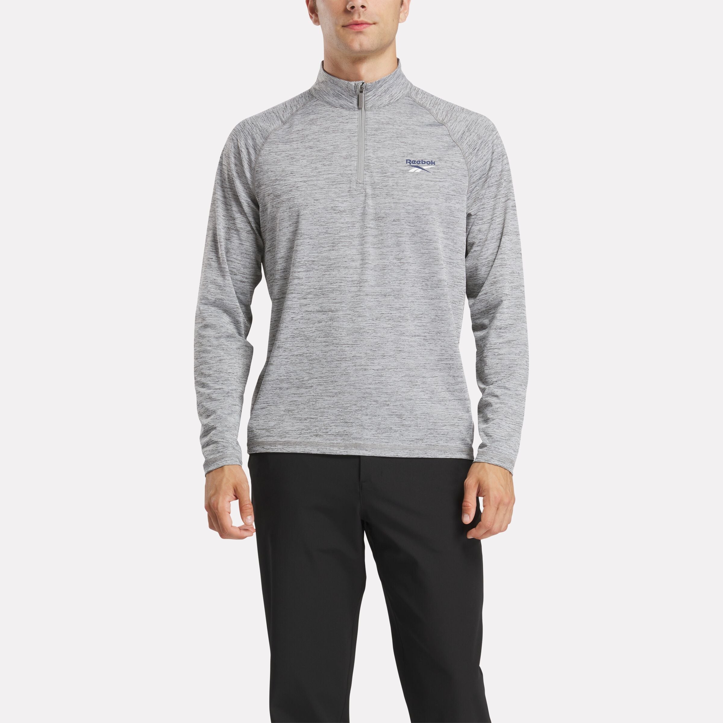 Men's Cationic Wicking Quarter-Zip Sweatshirt - Reebok