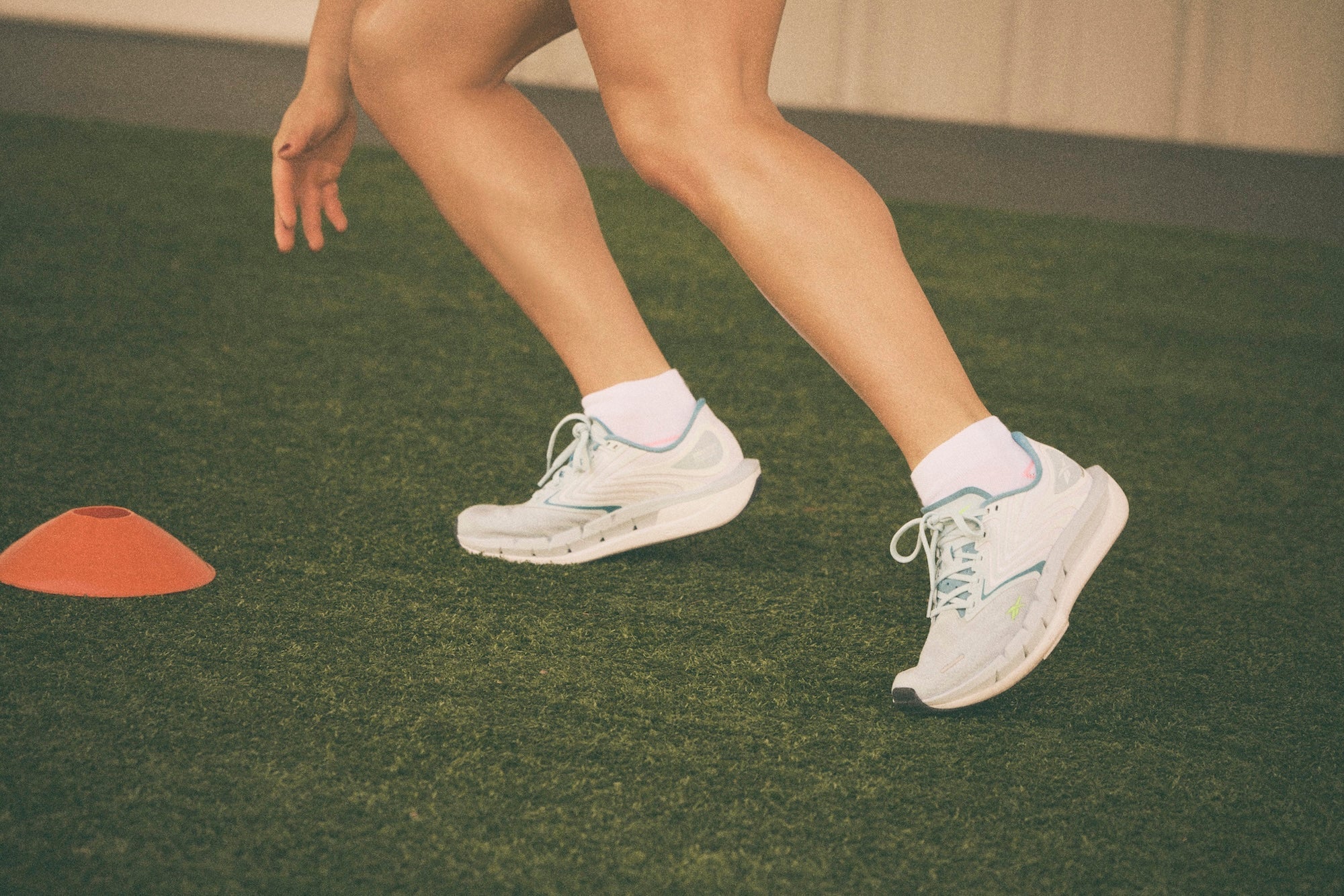 Pro cross-training athlete Fee Saghafi trains in her FloatZig Treads