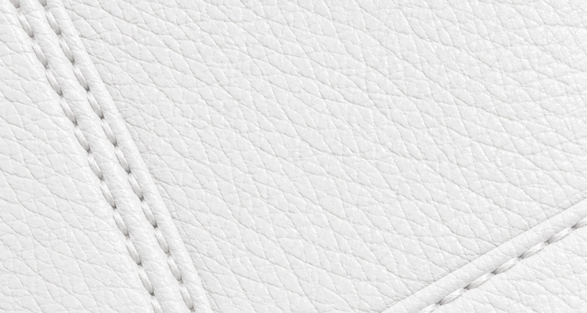 WHITE LEATHER BACKGROUND WITH  white stitching