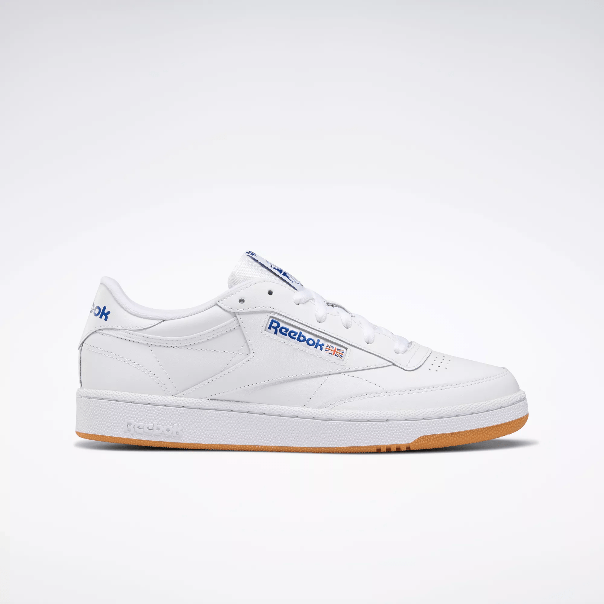 Classic Club Reebok White Gum Bottom Reebok Brown Sole Classic