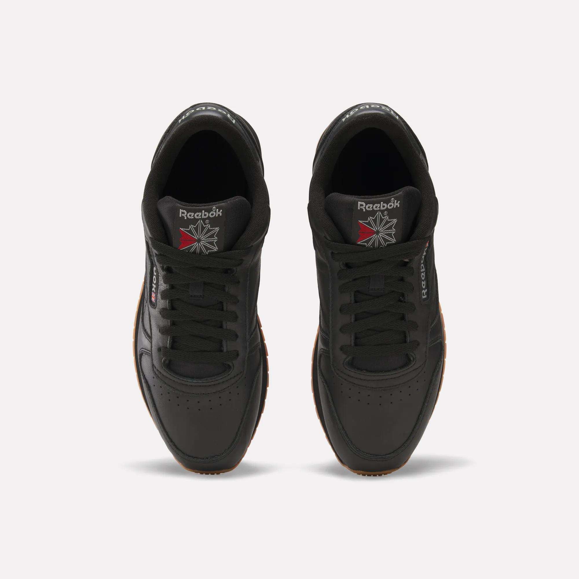 新品未使用 【 】Reebok eBay | sale for W Gum Black Leather Classic Reebok BD1320 SOLID LEATHER CL ウエイトトレーニング