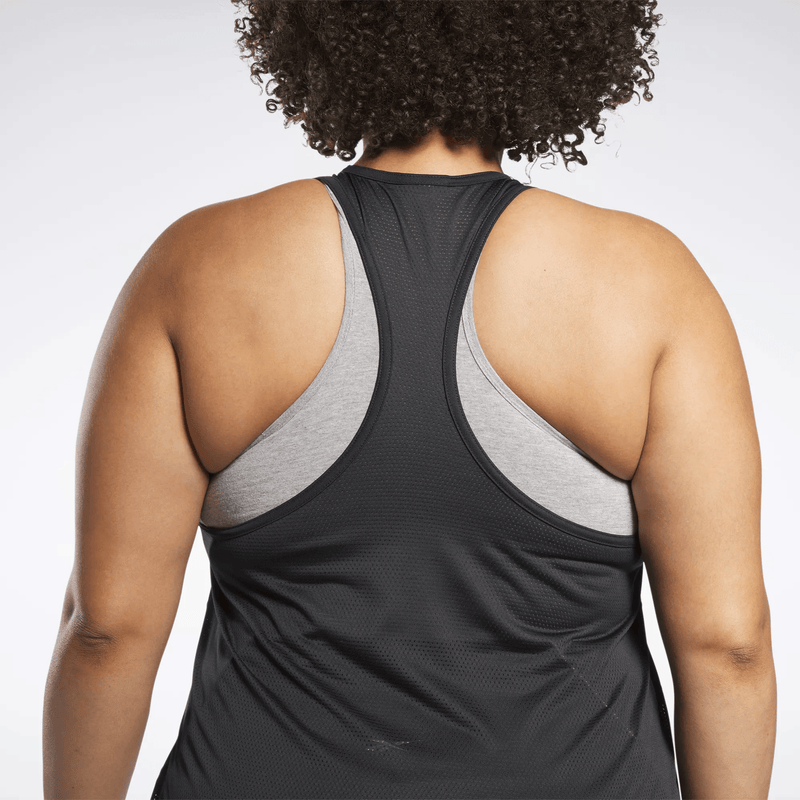 Workout Ready Mesh Back Tank Top (Plus Size)