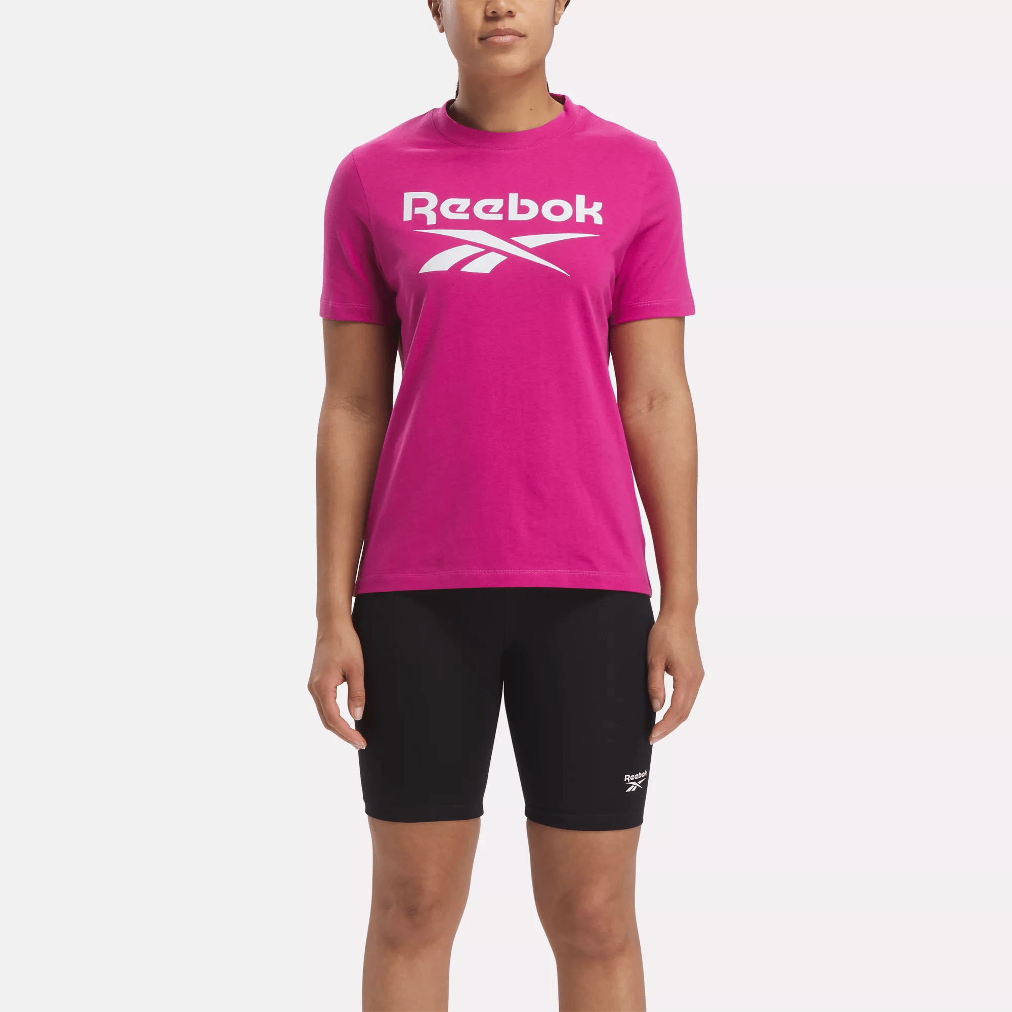 Reebok dri fit t shirt pink hotsell