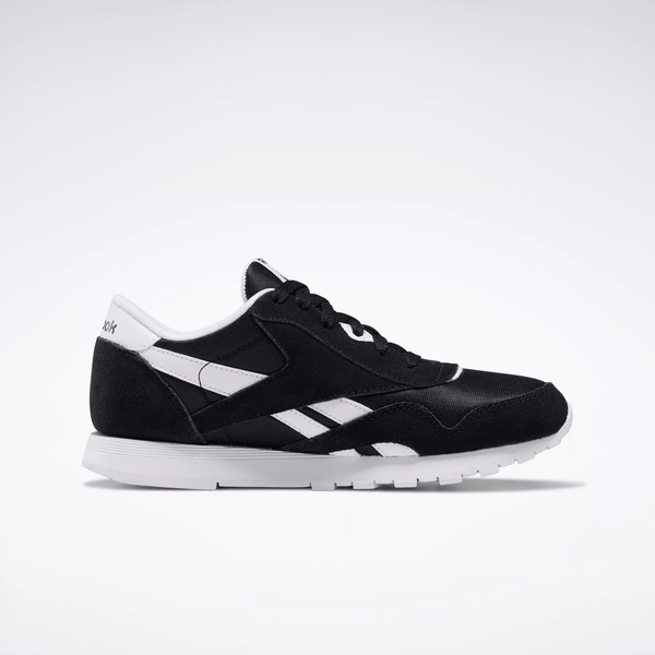 Black and white reebok discount