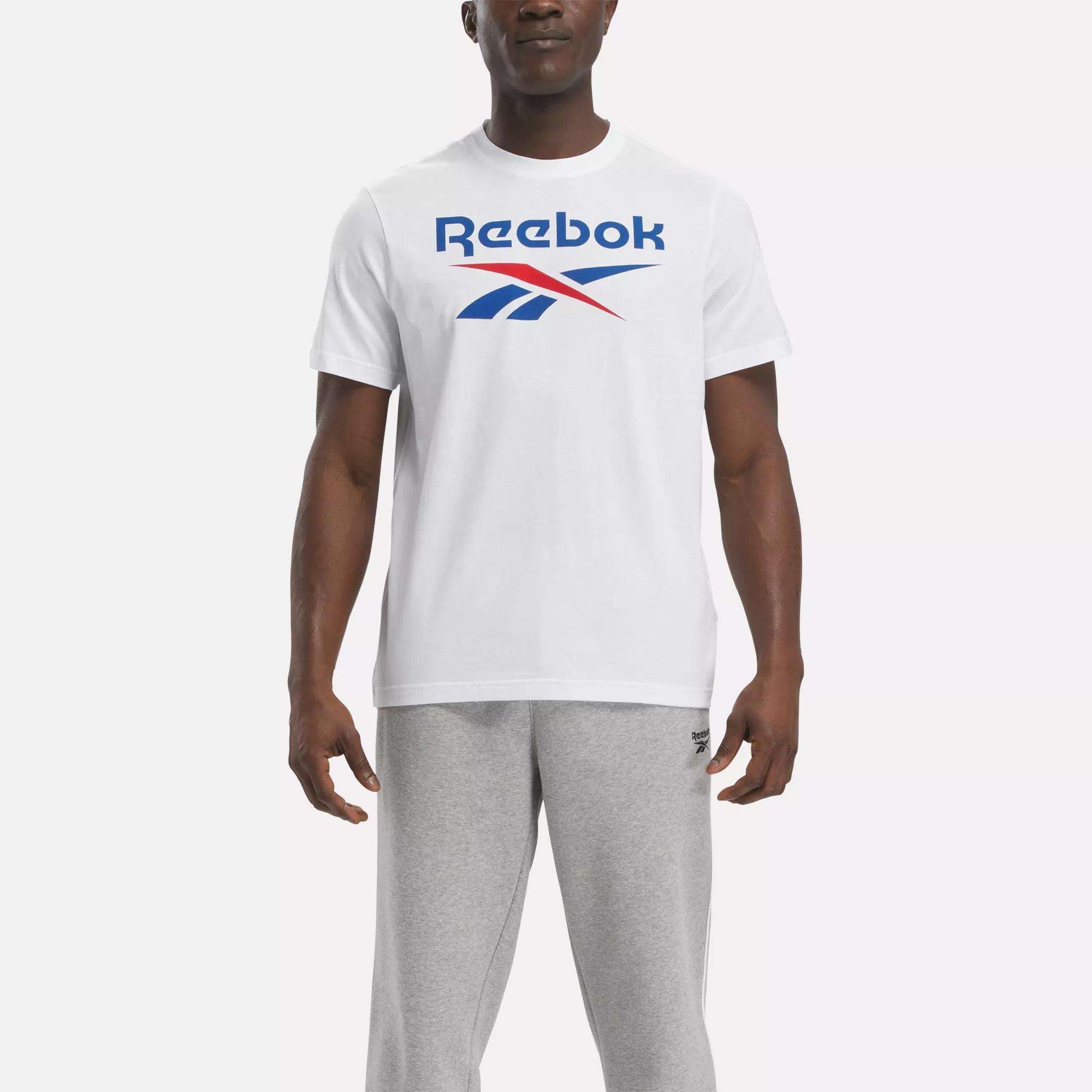 Reebok Identity Big Stacked Logo T-Shirt Reebok