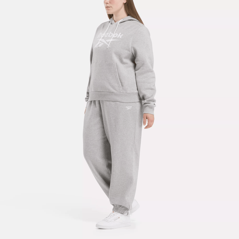 Reebok Identity Big Logo Fleece Hoodie (Plus Size)