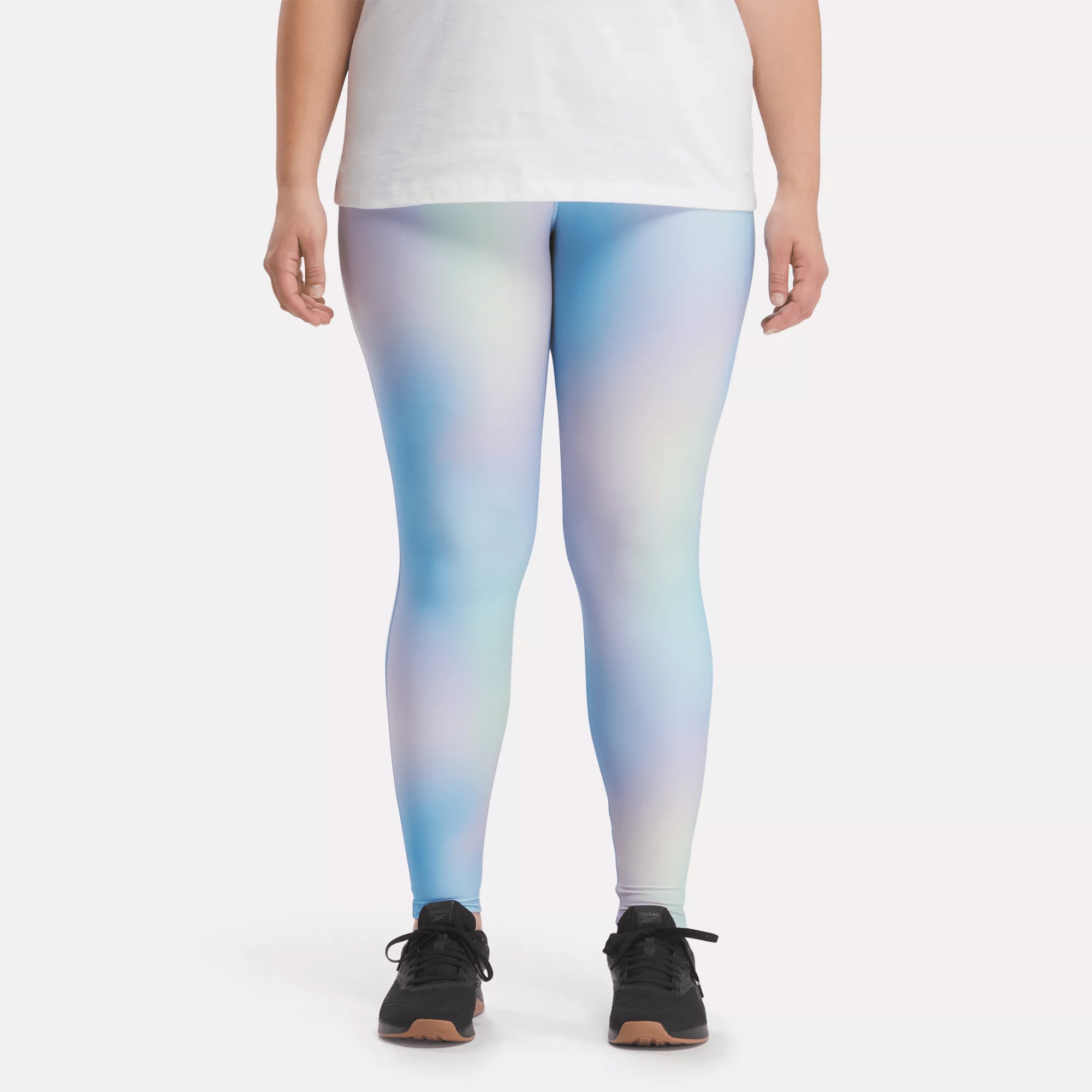 Lux Bold High-Rise Printed Leggings (Plus Size) - Reebok