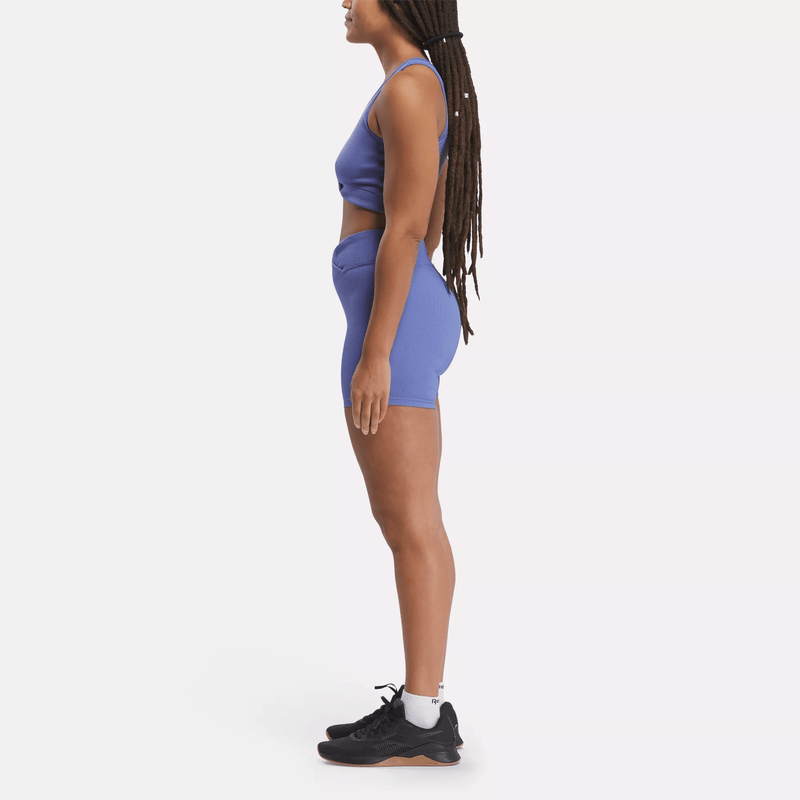 Studio Ribbed High-Rise Bike Shorts