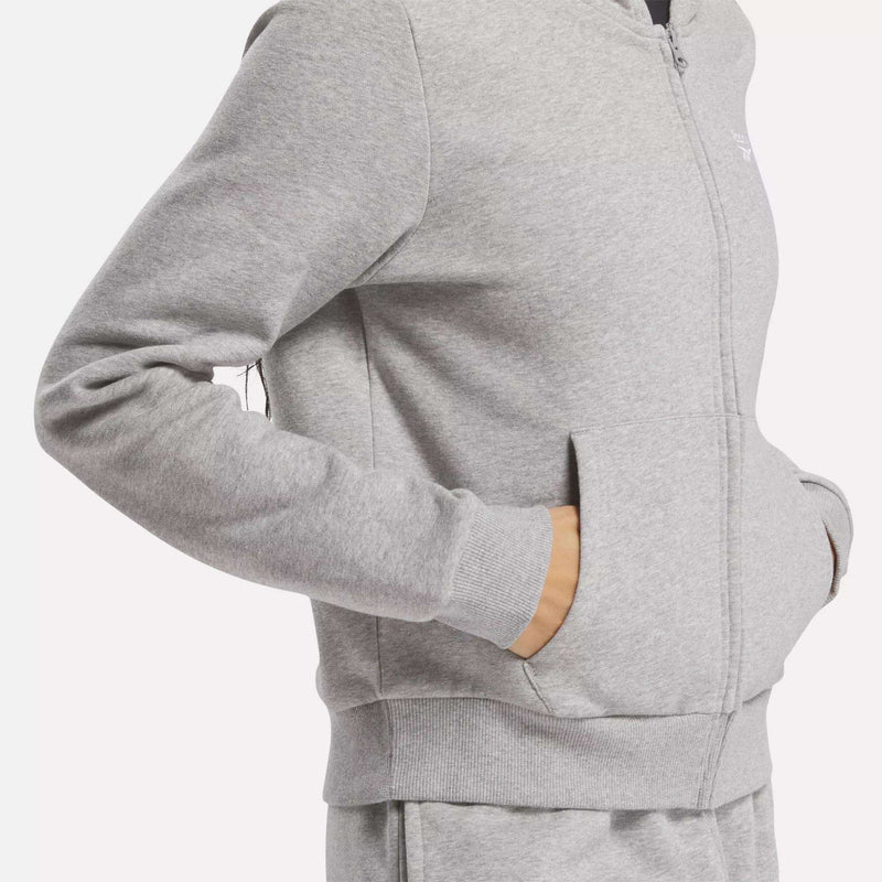 Women's Reebok Identity Small Logo Fleece Full-Zip Hoodie
