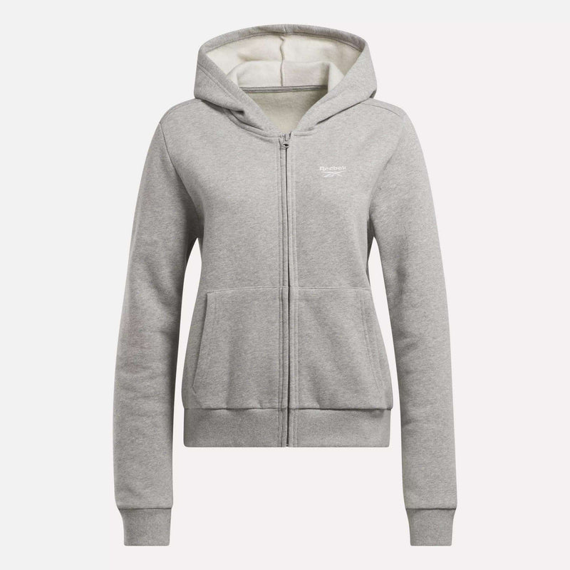 Women's Reebok Identity Small Logo Fleece Full-Zip Hoodie