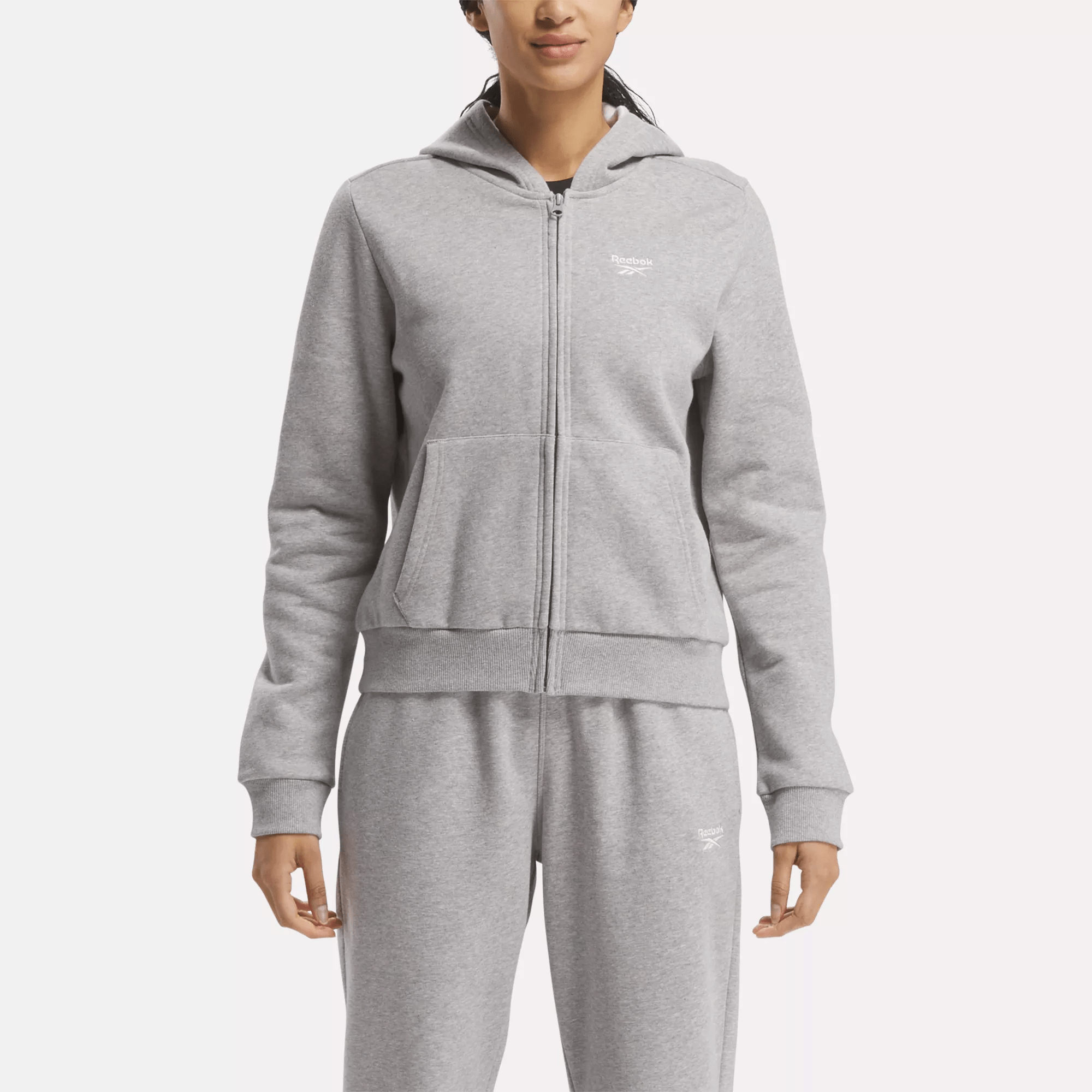 Reebok Identity Small Logo Fleece Full-Zip Hoodie - Reebok