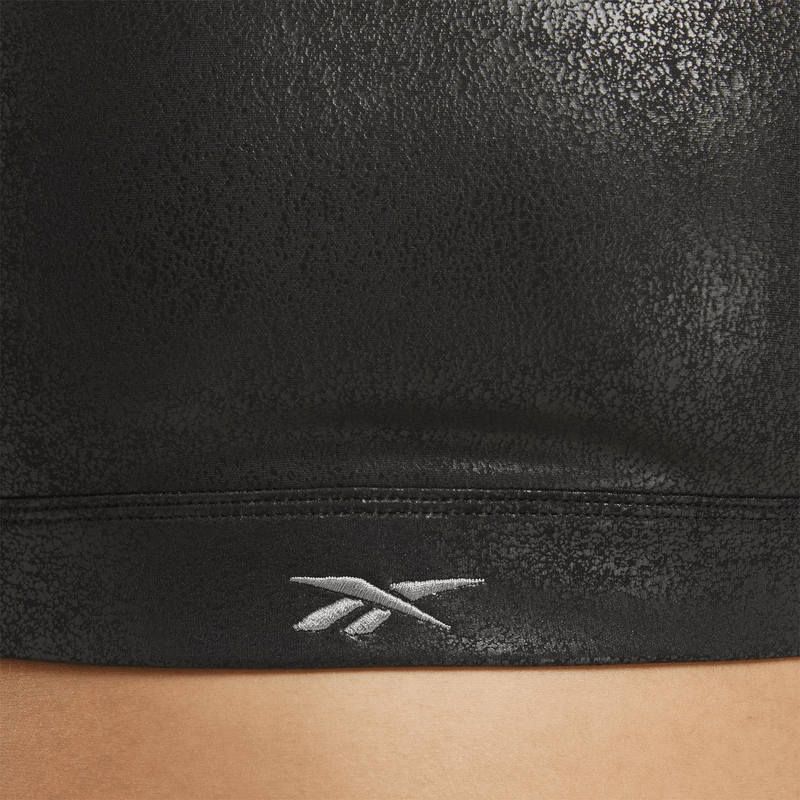 Lux Faux Leather Strappy Bra