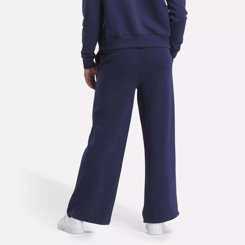 Women's Reebok Identity Small Logo Fleece Wide Leg Pants