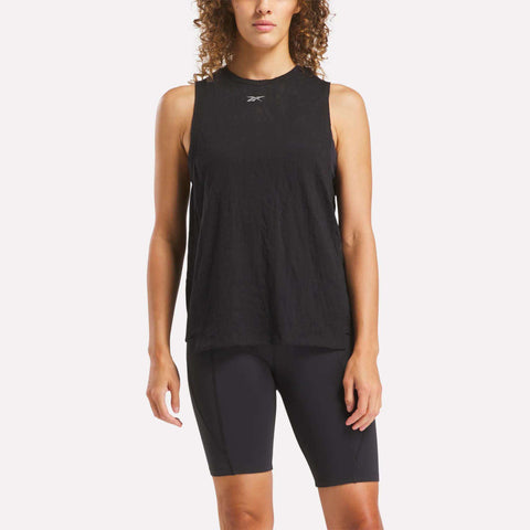 Women's Burnout Muscle Tank Top
