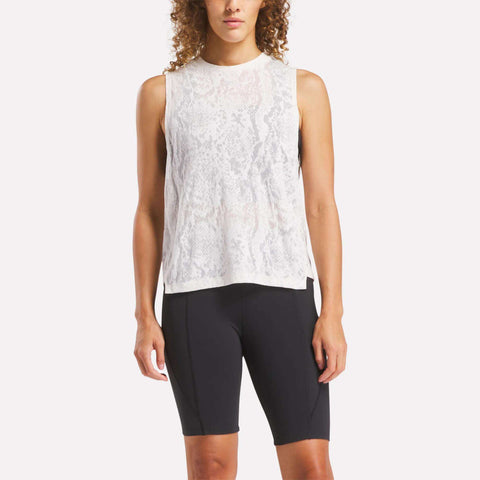 Women's Burnout Muscle Tank Top