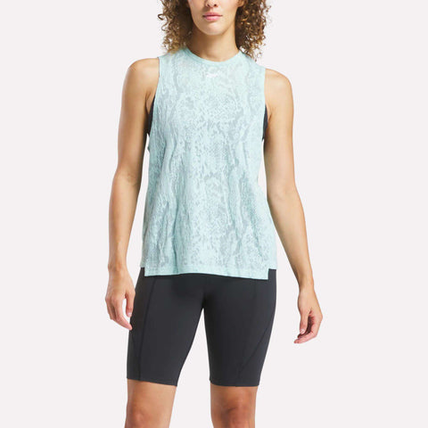 Women's Burnout Muscle Tank Top