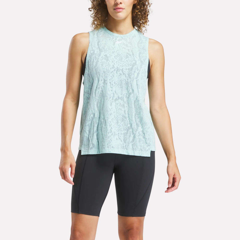 Women's Burnout Muscle Tank Top