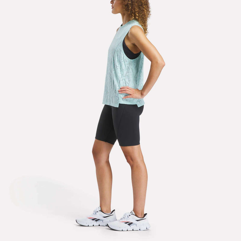 Women's Burnout Muscle Tank Top