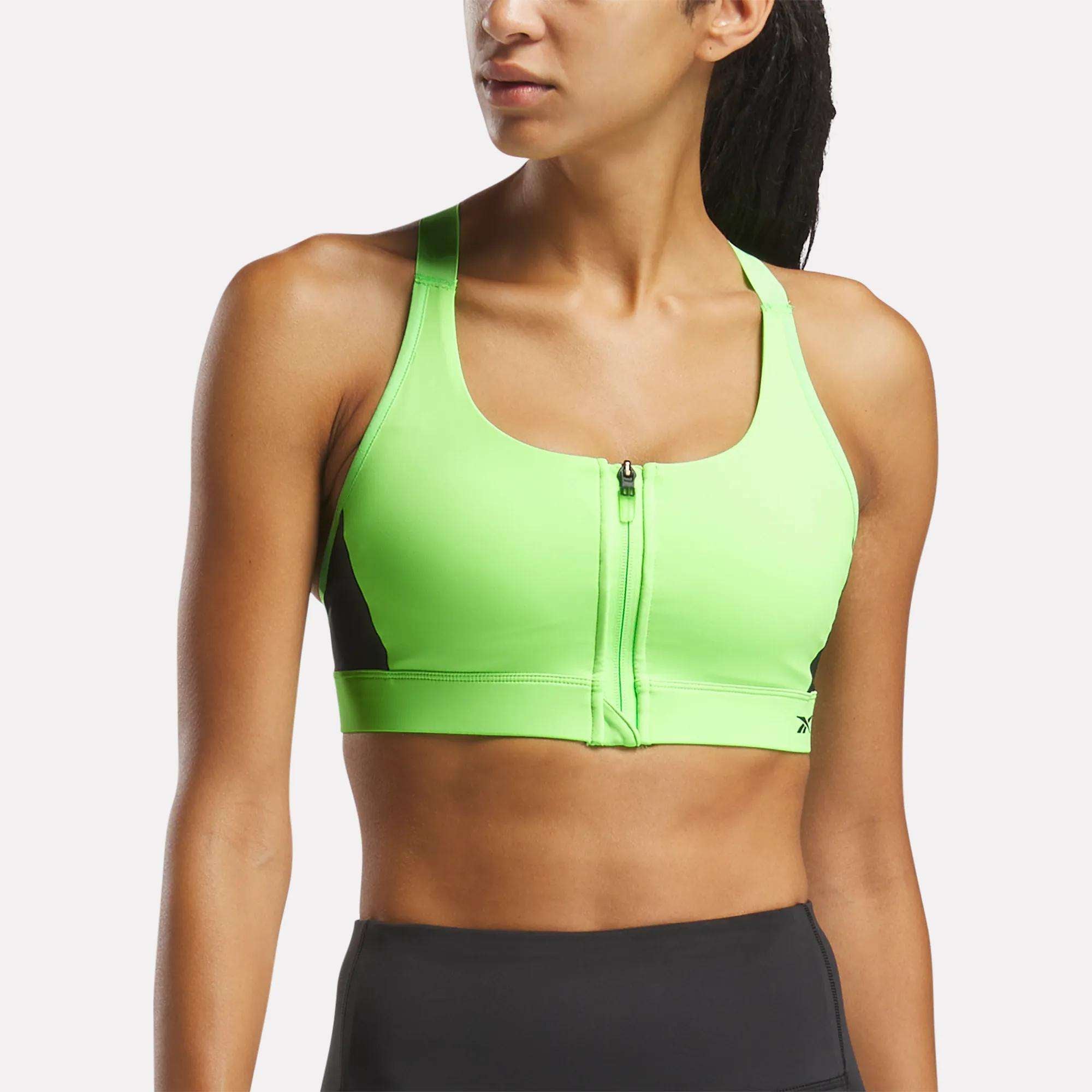 Lux Front-Zip High-Impact Bra Reebok
