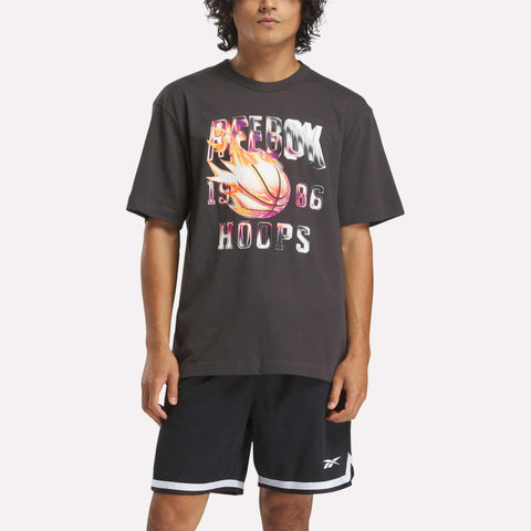 Men's Basketball On Fire Tee