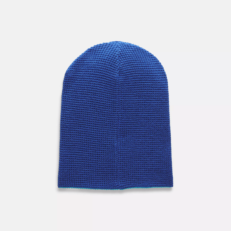 Reversible Slouchy Waffle Knit Hat