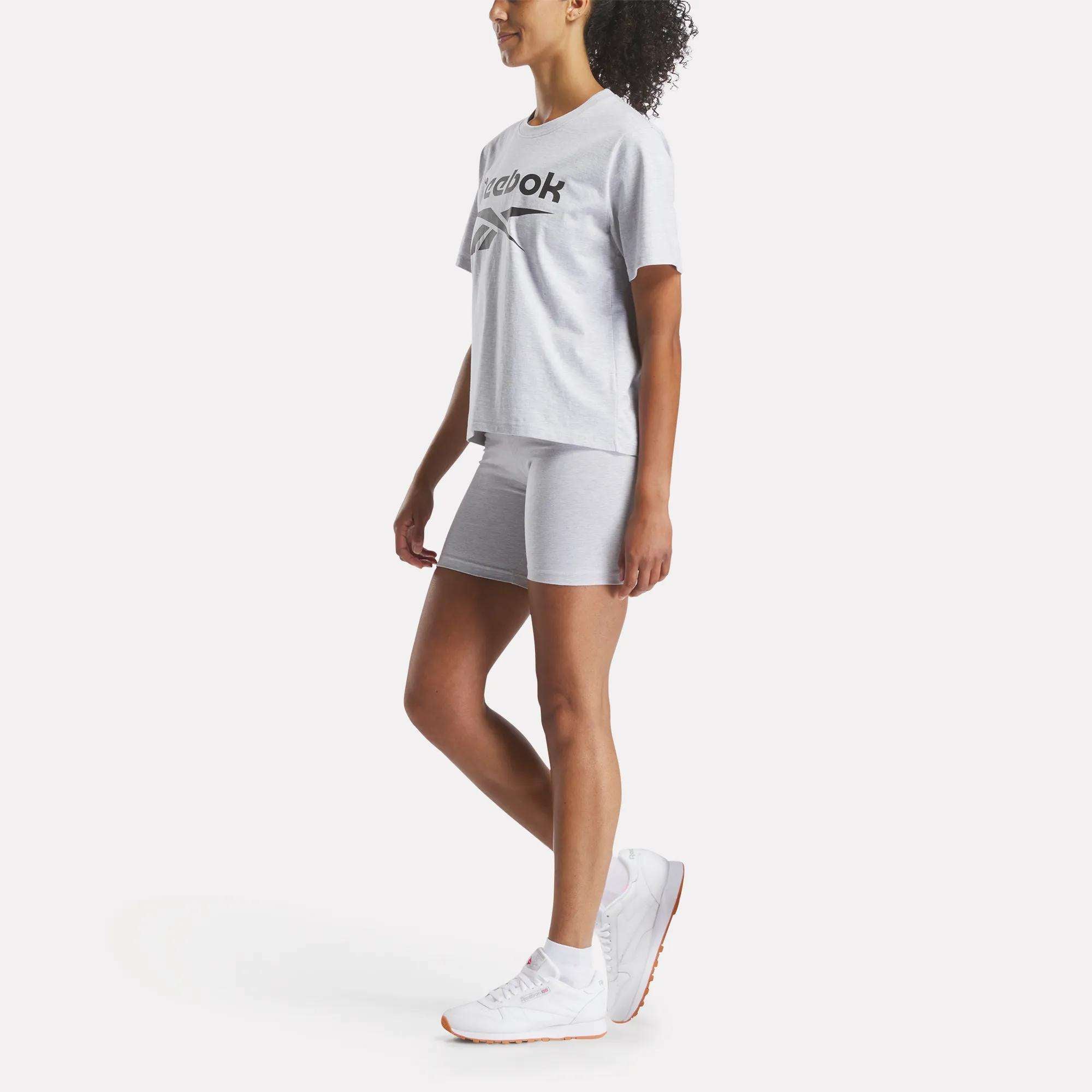 Women's Big Logo Oversized Crew Short Sleeve Tee - Reebok