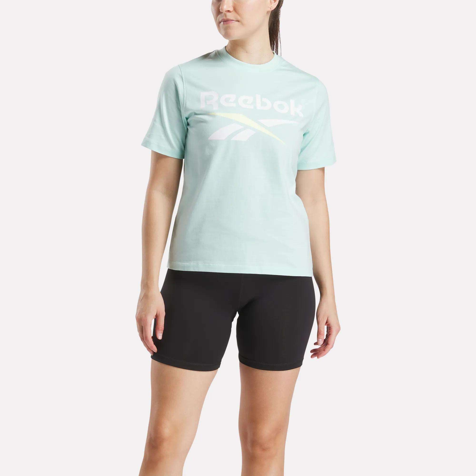 Women's Two-Color Logo Crew Short Sleeve Tee - Reebok