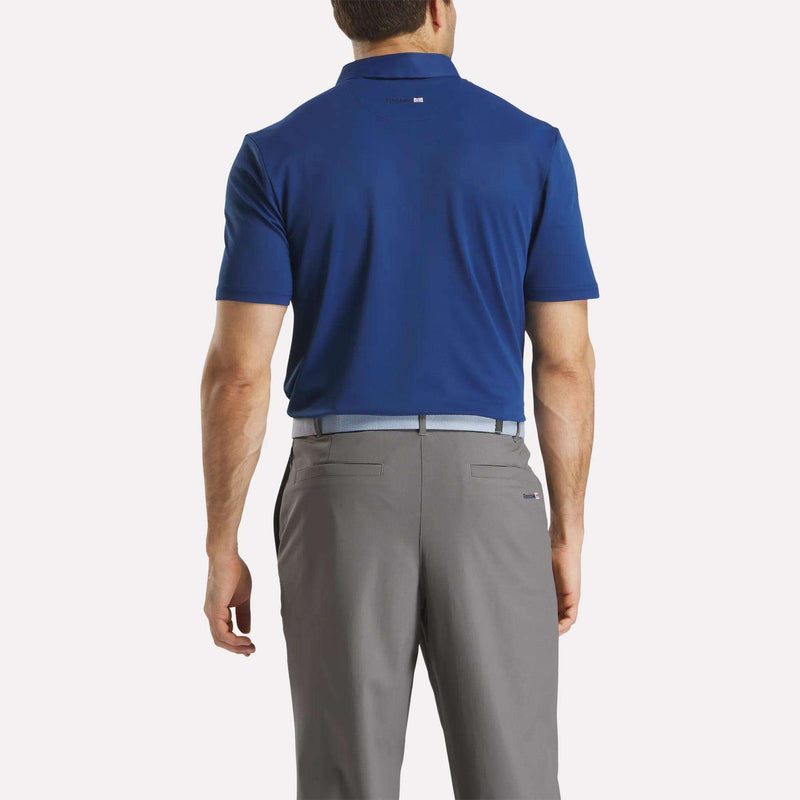Men's Colorblock Bonded Collar Polo Shirt
