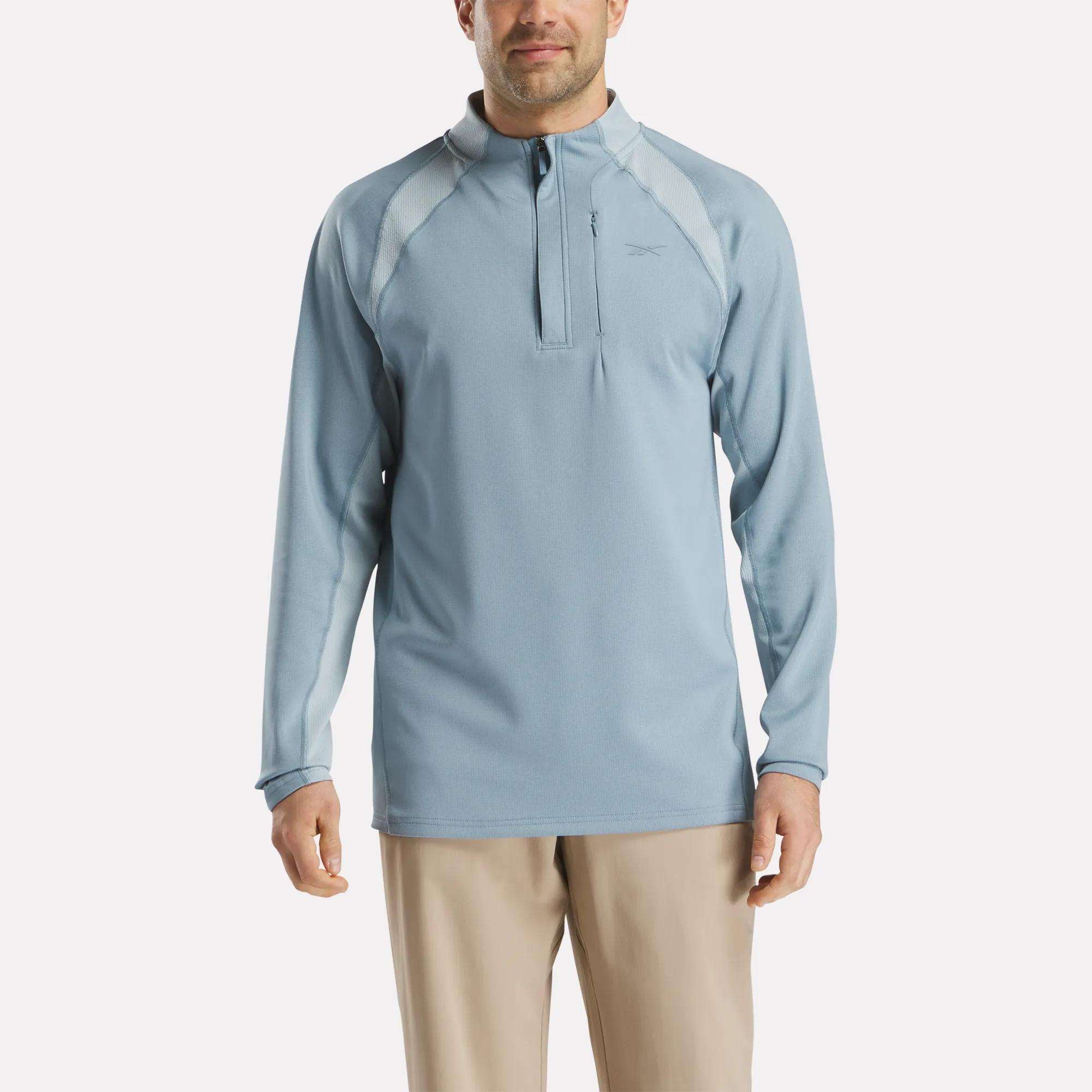Long Sleeve Aero Flex 1/4 Zip Pullover Top Reebok