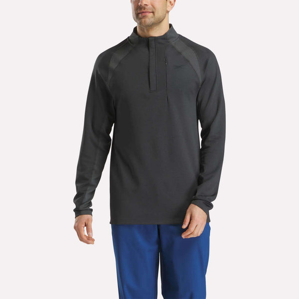 Long Sleeve Aero Flex 1/4 Zip Pullover Top - Reebok