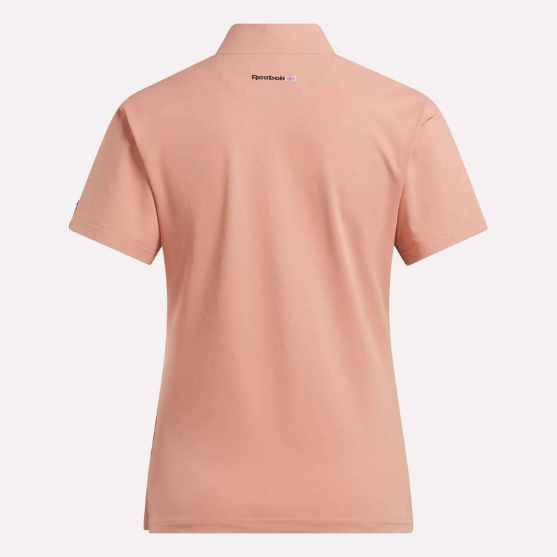 Women's Short Sleeve Stretch Pique Placket Polo Shirt