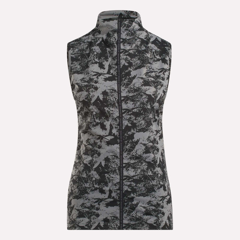 Women's Sleeveless Mock Neck Golf Top - Vector Abstract Print