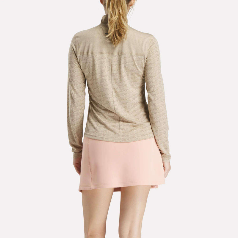 Women's Long Sleeve Engineered Vector Jacquard 1/4 Zip Golf Pullover Top