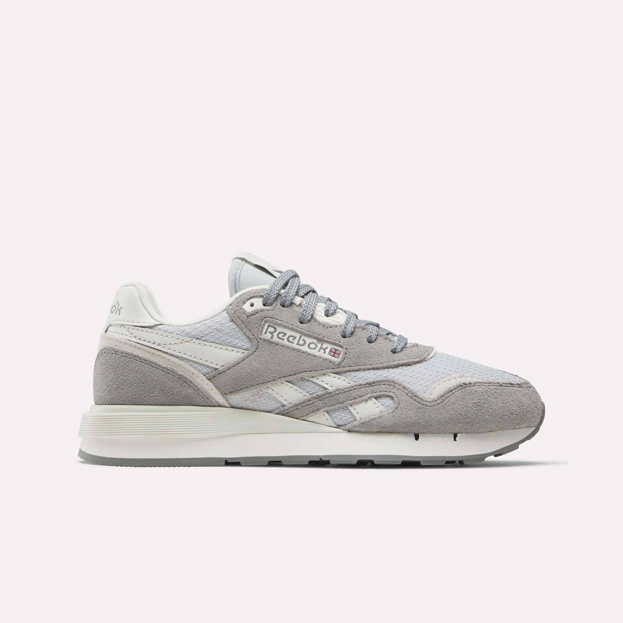 トップス REEBOK everyone CLASSIC BORDER T GRAY Women's Classic Nylon 89 Shoes - Reebok