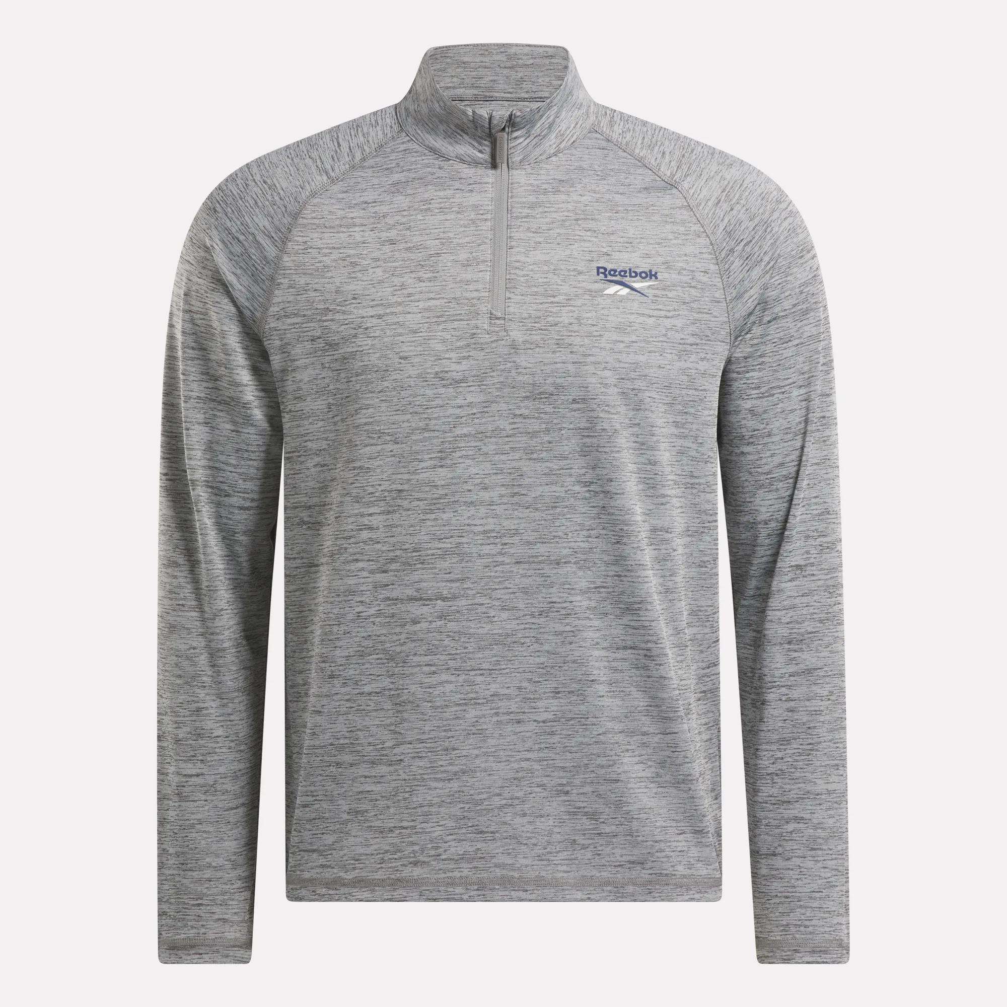 チャッピー Men's Cationic Wicking Quarter-Zip Sweatshirt - Reebok