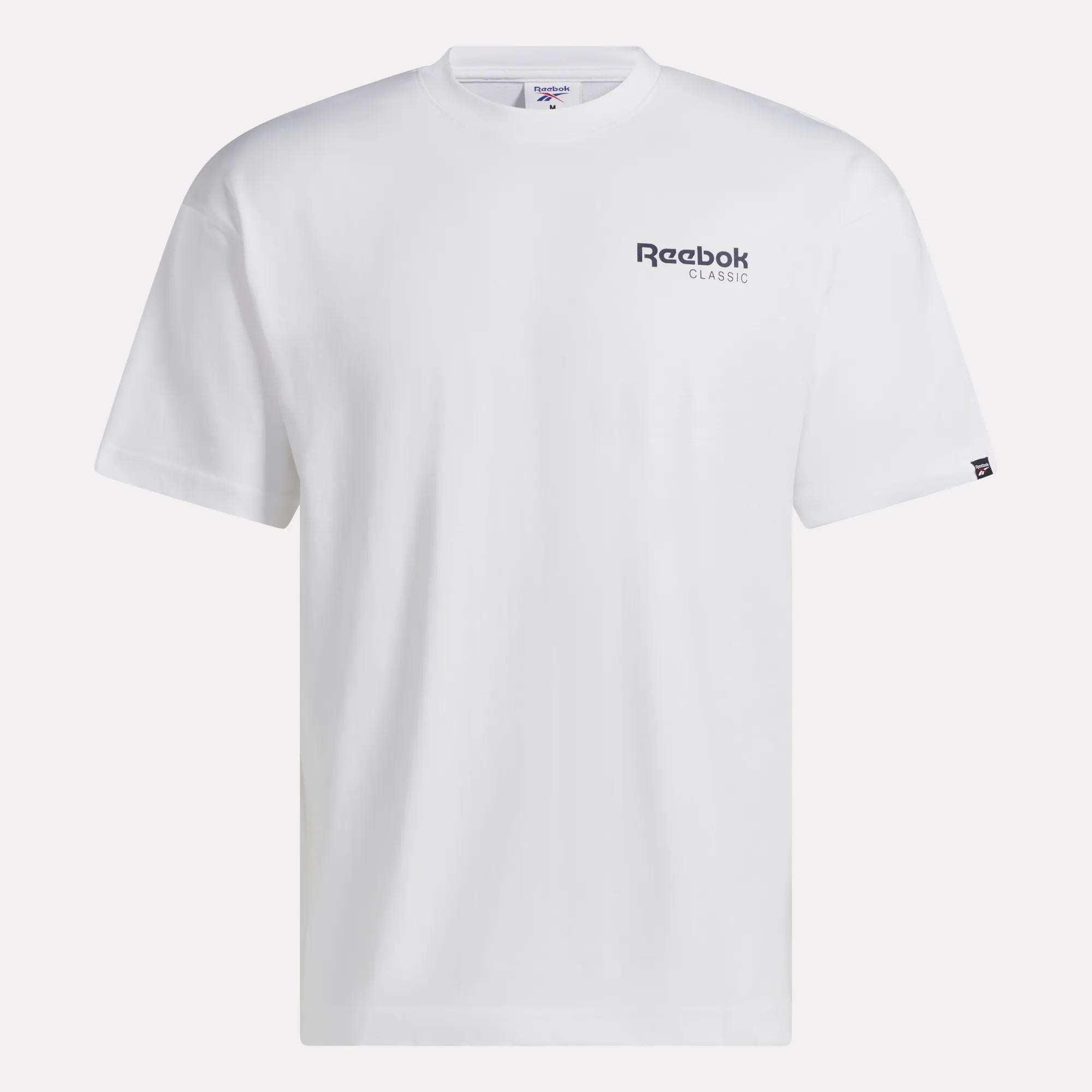 【M】REEBOK everyone CLASSIC BORDER TEE Men's Relaxed Logo T-Shirt - Reebok